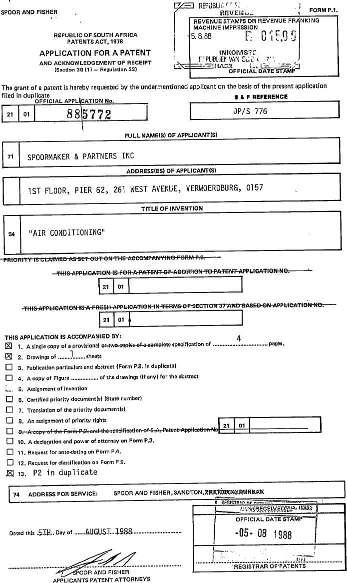 Air Conditioning — original document, page 1