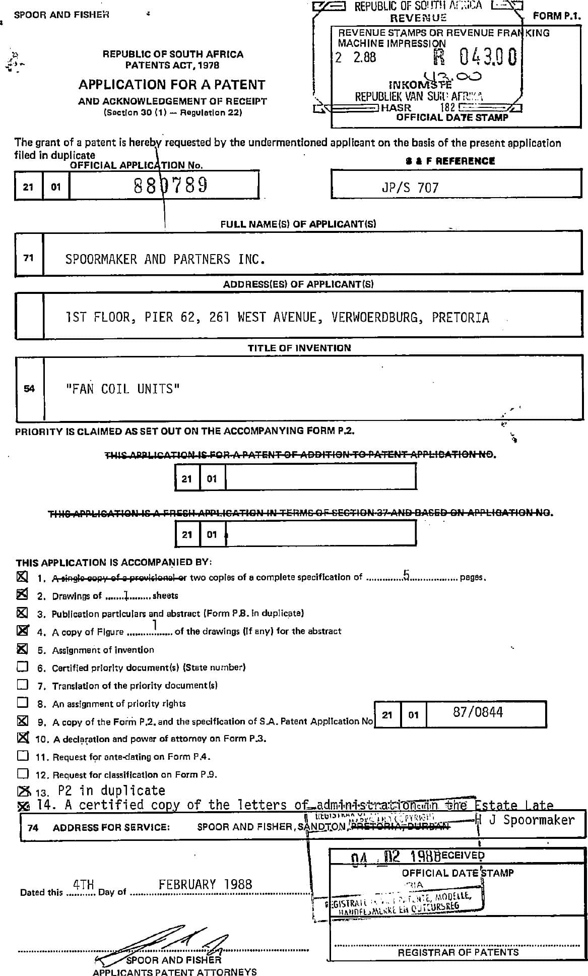 Fan Coil Units — original document, page 1