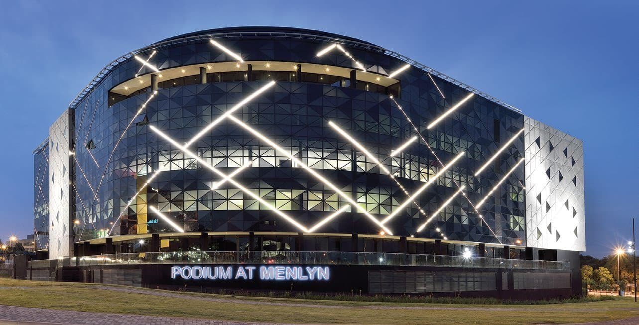 Podium at Menlyn: An Icon Inspired by Blombos Cave Engravings